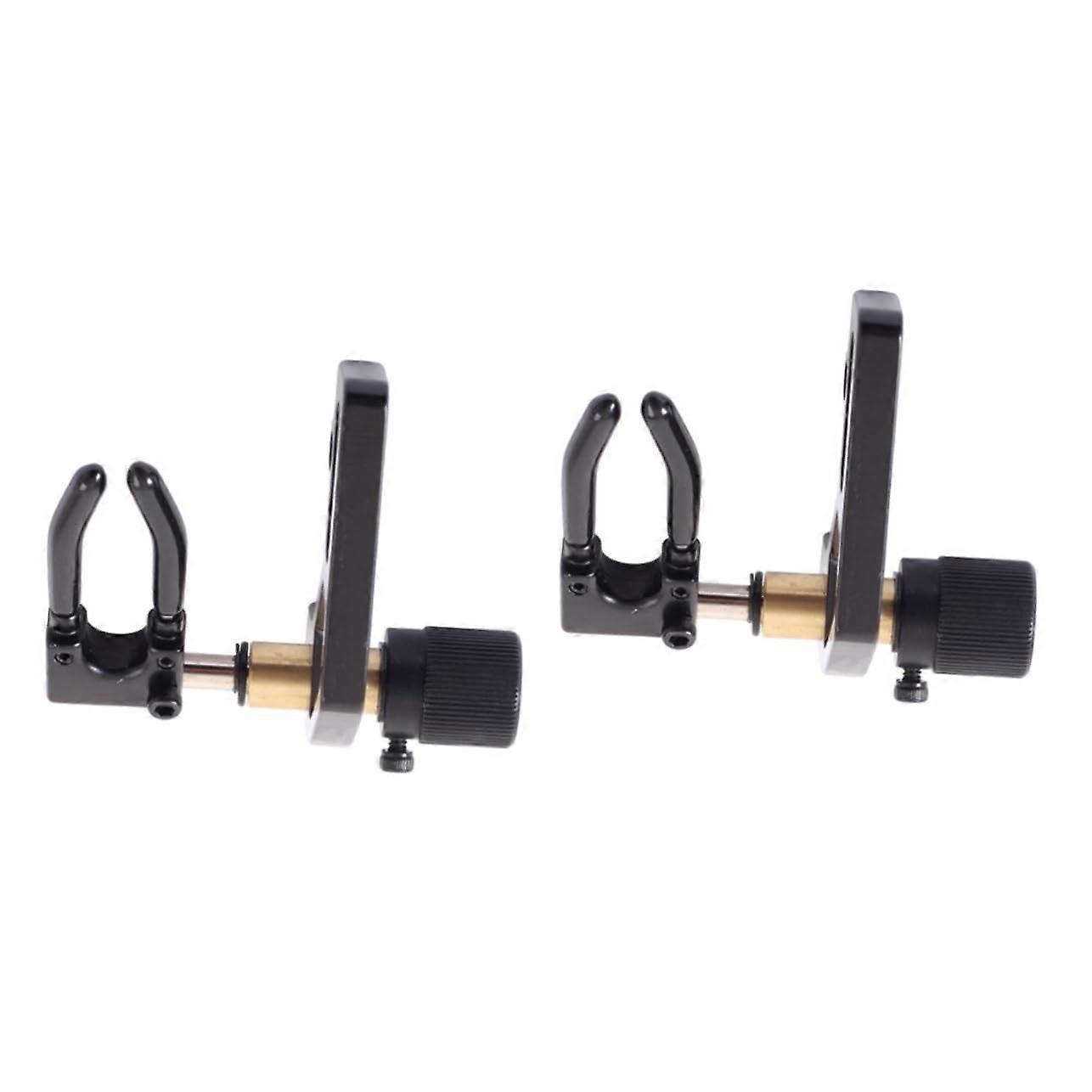 Adjustable Bow Arrow Rest for Hunting and Precision Shooting Durable Black Accessory 2pcs