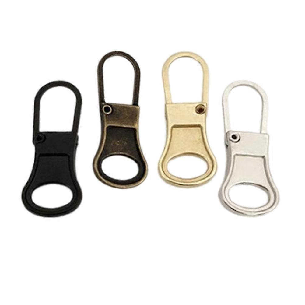 Zipper Pull Replacement Metal Zipper Pull Tab for DIY Use 4Pcs Assorted Color