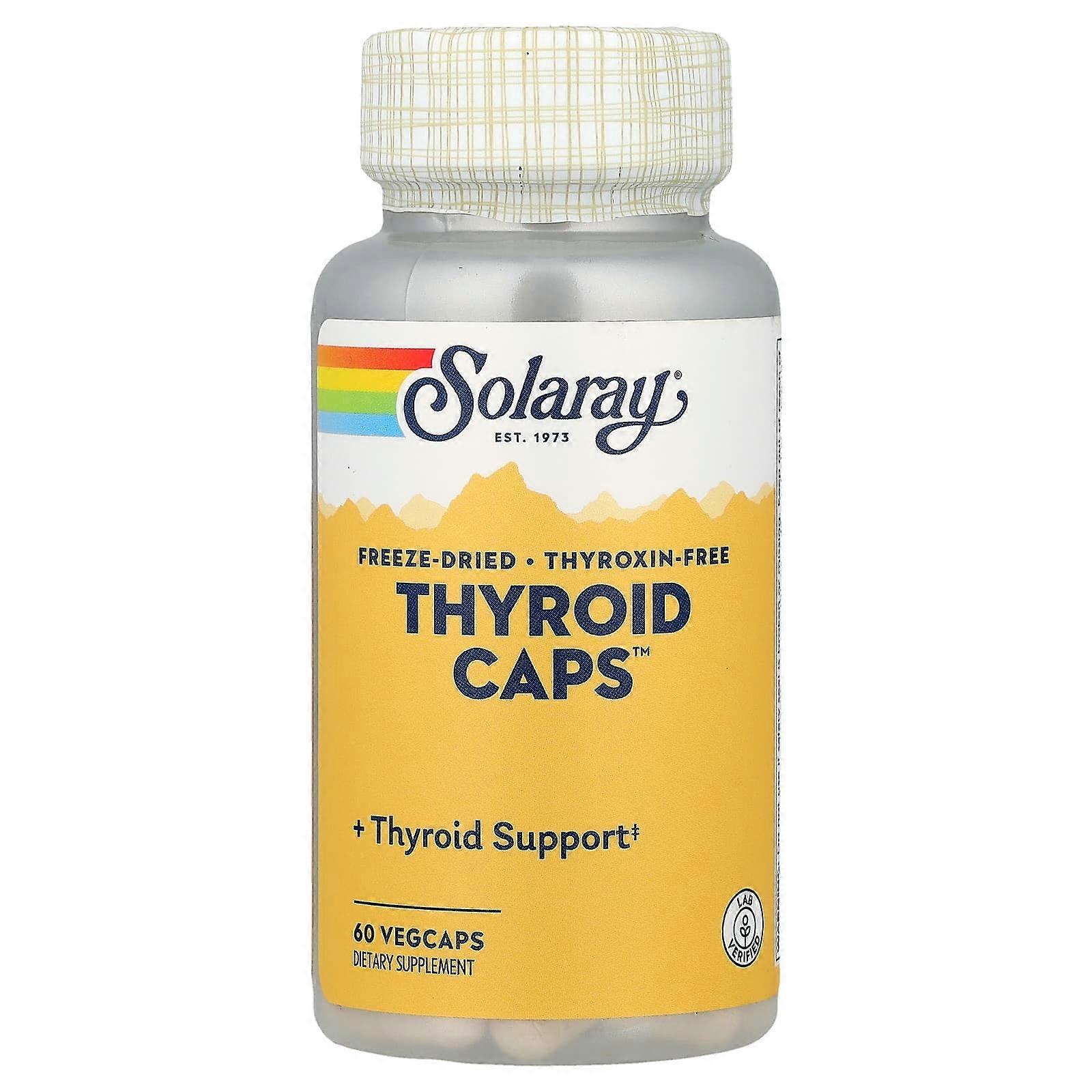 Solaray, Freeze Dried Thyroid Caps, 60 VegCaps