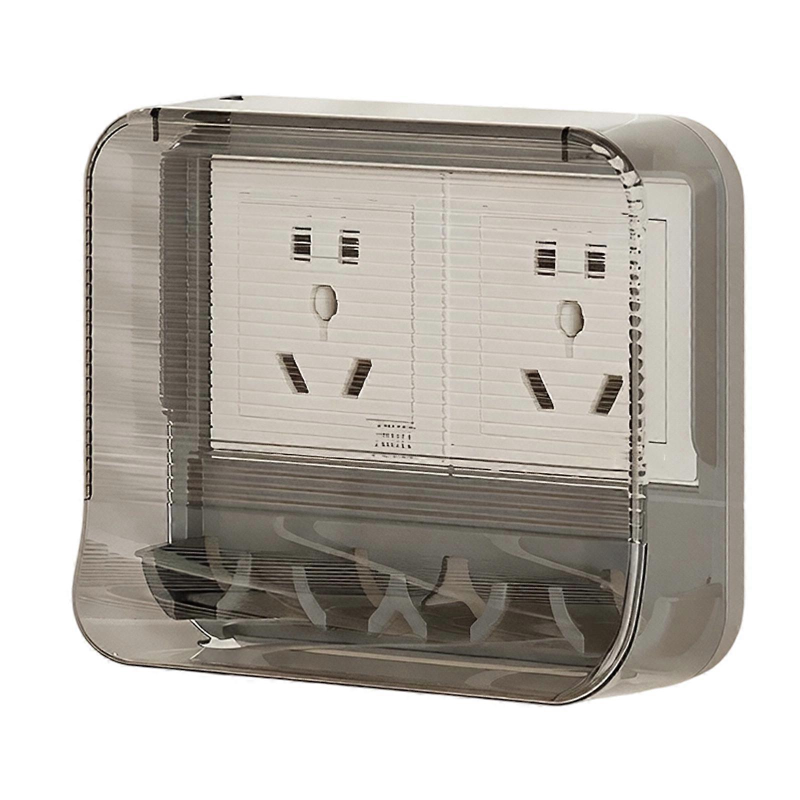 Clear Outdoor Socket Waterproof Box Receptacle Protector Socket Case Plastic Electrical Outlet Cover Dustproof Box  4