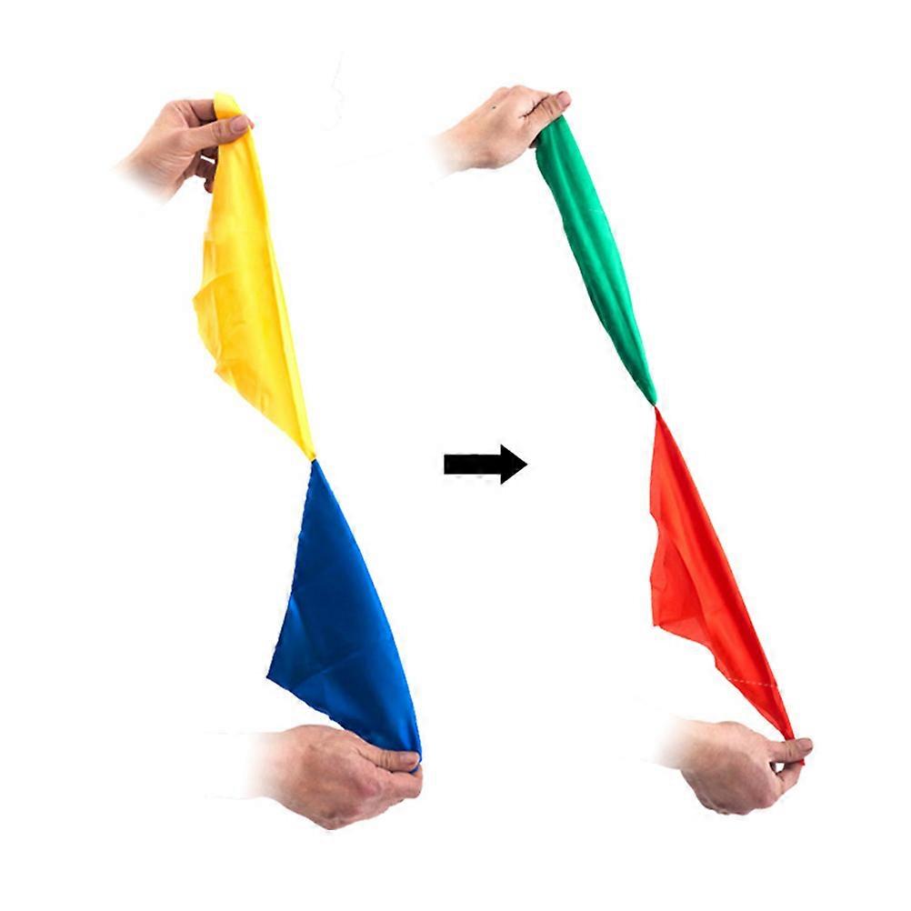 Silk Color Changing Scarf Trick Props for Magic Performance 4Pcs Set