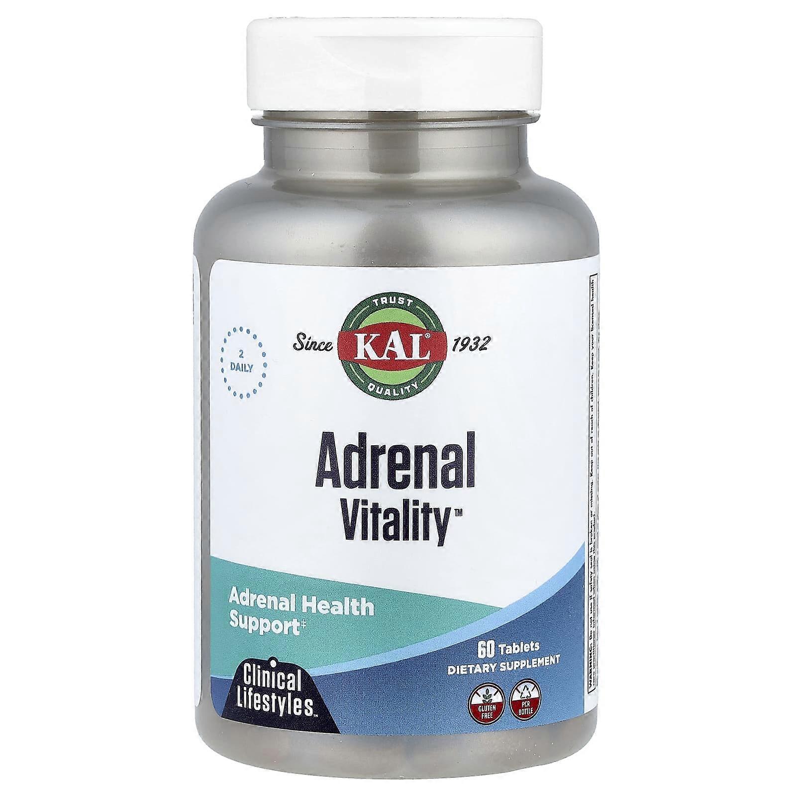 KAL, Adrenal Vitality™, 60 Tablets, 2-Pack