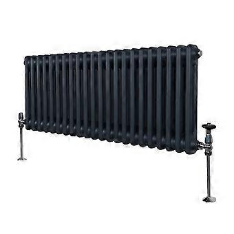 Traditional 2 Column Radiator 300mm x 1012mm Modern Central Heating Heater Anthracite Matt Grey