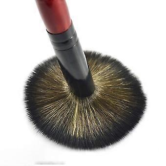 Makeup Brush Professional Nylon Brush Set for Makeup Use 2Pcs with Wooden Handle