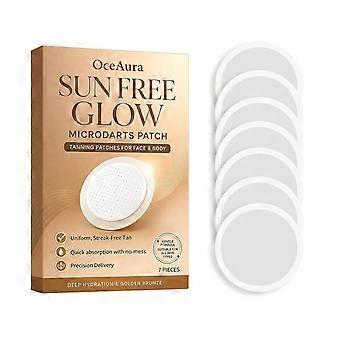Sunless Tanning Patches, 7 Pcs Natural Gradual Tan Microdart Patches for Even, Streak-Free Glow