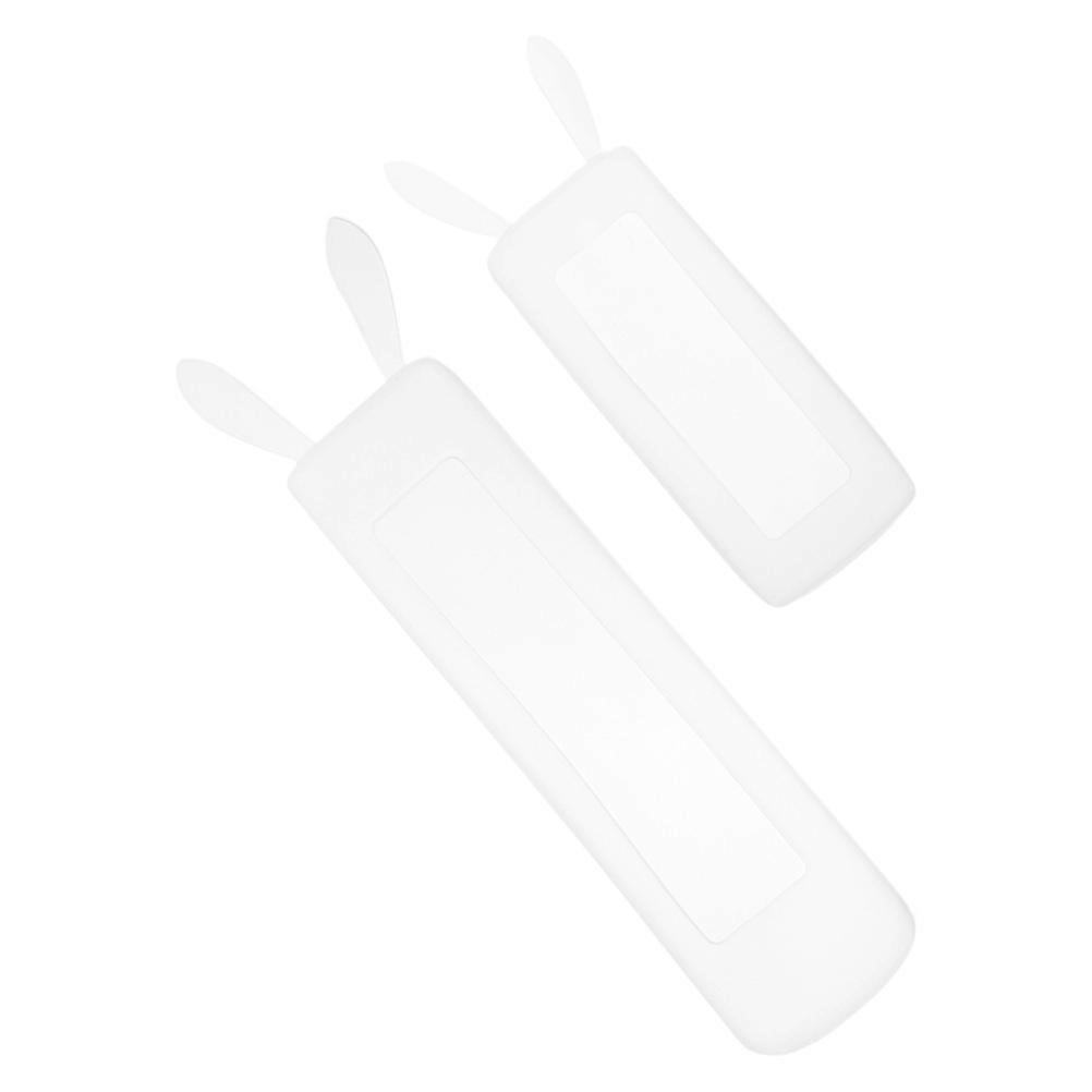 Remote Control Dust Cover - 2pcs Rabbit Ear Remote Protector Cover For Remote Controller Silicone Remote Controller Case Air Conditioner White Remote 