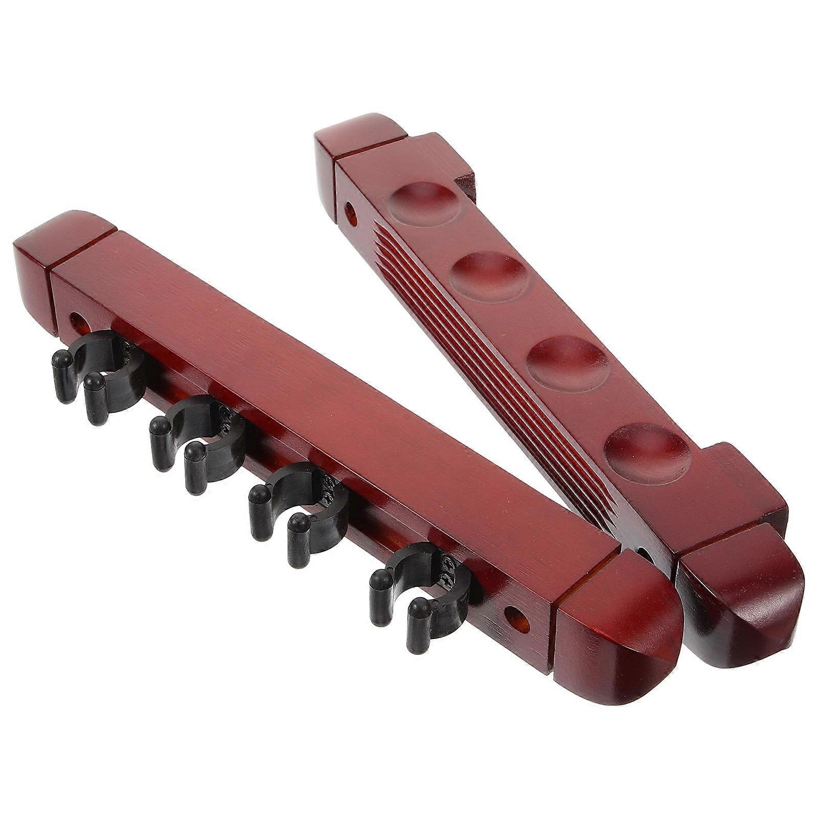 1 Satz Wandhalterung Queue Rack Multi-Slot Queue Rack Wooden Pool Stick Rack Billard Queue Halter