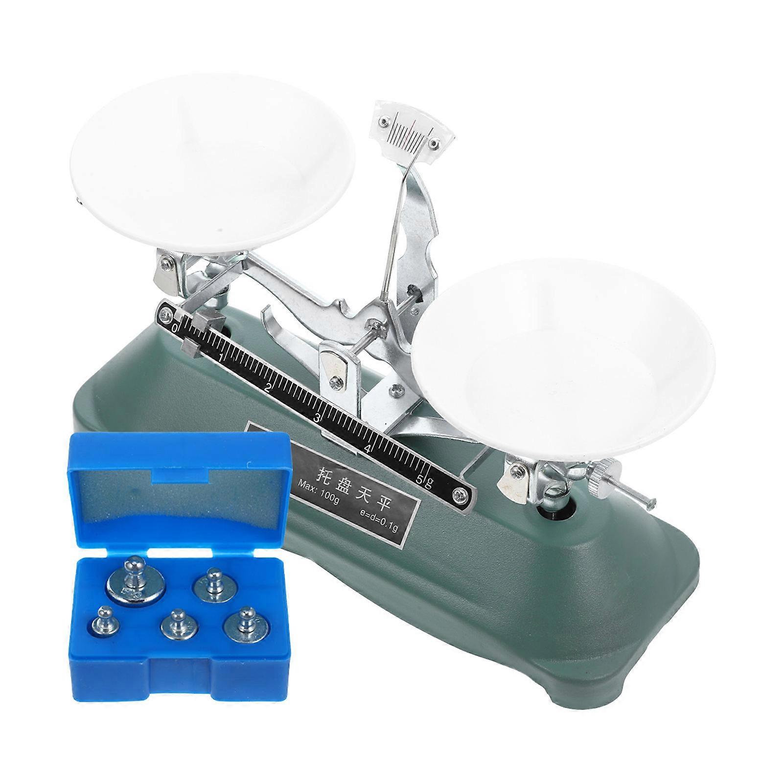 1 Set Physical Experiment Table Balance Physics Test Balance with Weights