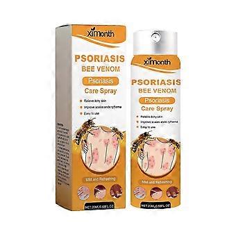 Ximonth Bee Venom Psoriasis Spray - Herbal Cooling Anti-Itch Skincare Spray For Psoriasis, Removes Scales And Fades Red Patches-MED