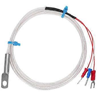 Temperature Sensor Probe PT100 Thermistor Temperature Measuring Probe Round Hole Patch Type4m