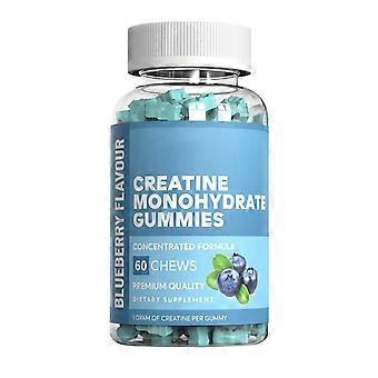 Creatine Gummies, Blueberry Flavor, 60 Count, 3g Each, for Muscle Recovery and Energy Support