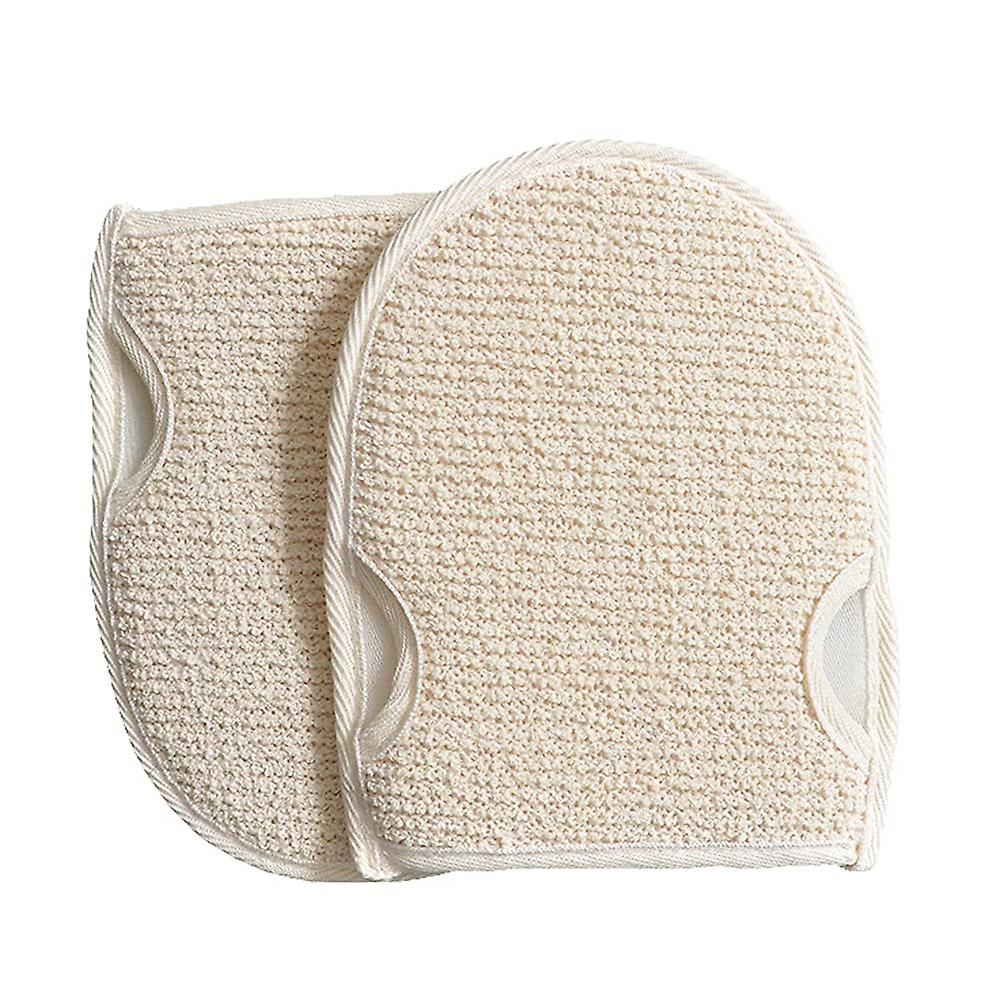 アップグレードされた角質除去ヘチマスポンジパッド、粘着性ウォールフック付きナチュラルヘチマボディスクラバーシャワーボディグローブ男性用と女性用クローズスキンバススパ(