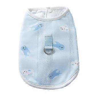 Dog Cooling Vest Harness, Breathable Mesh Fabric Absorbent Cotton, 5 Sizes 2 Colors for Small Medium Dogs