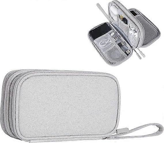 Cable bag (gray) small waterproof electronic accessory [MI]