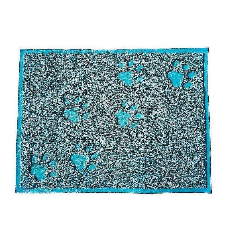 Rectangular Cat Litter Mat(1pcs,blue)