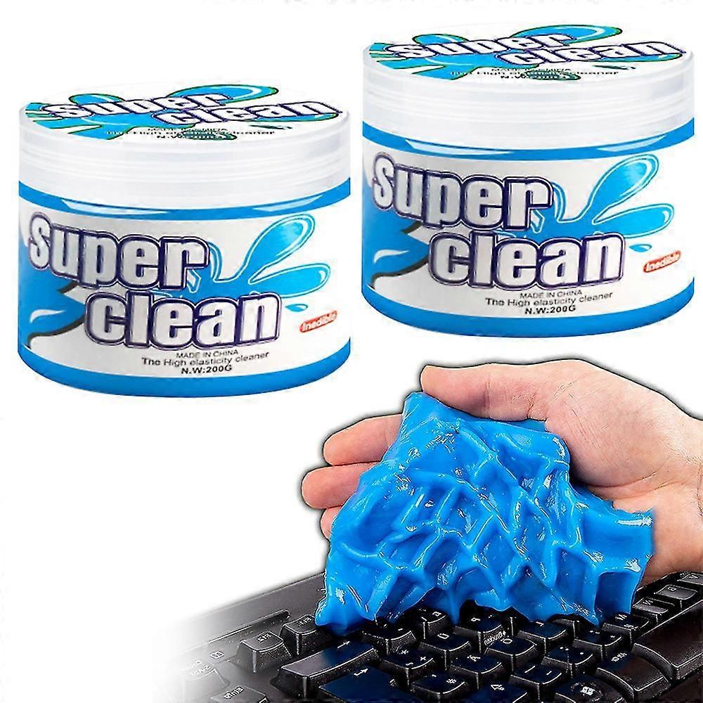 2pcs Dust Cleaning Mud,keyboard Cleaner Universal Sticky Slime