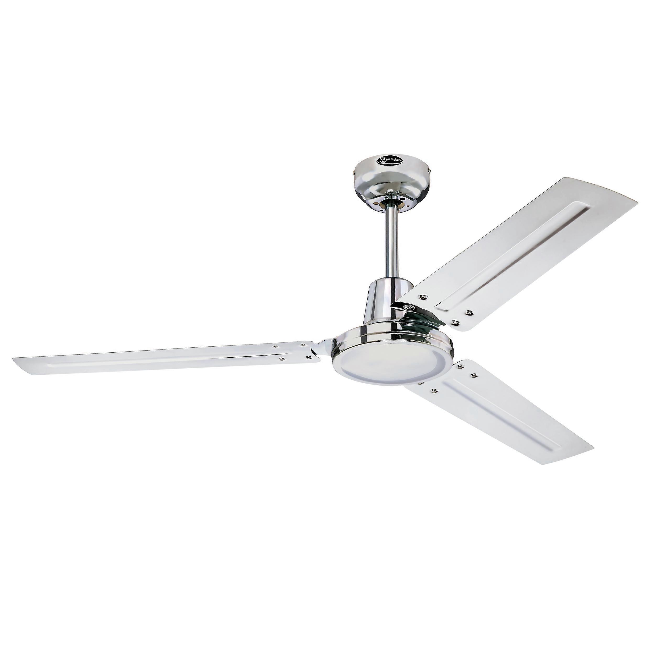 Ceiling fan Industrial chrome with wall switch