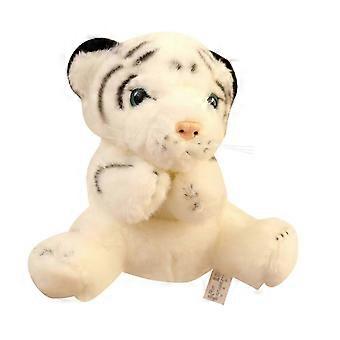 Plush Tiger Hand Puppet Movable Role Play Tiger Plush Toy for Kids Toys Gift brown [MI]