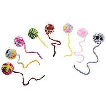 Cat Ball Toys Woolen Yarn Decorative Toys for Pet Use 24Pcs Mixed Style