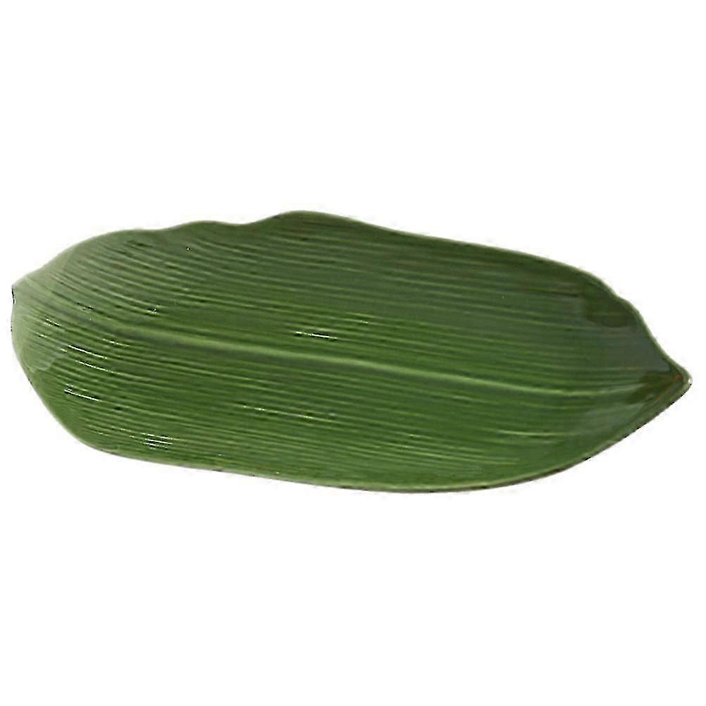 Plate Ceramic Serving Plate for Storage Leaf Shaped