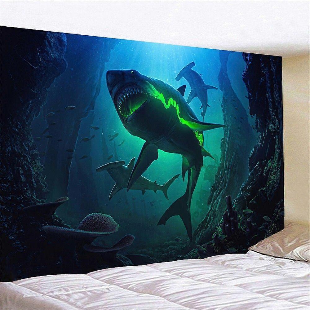 3D Green Shark Flag GT0372