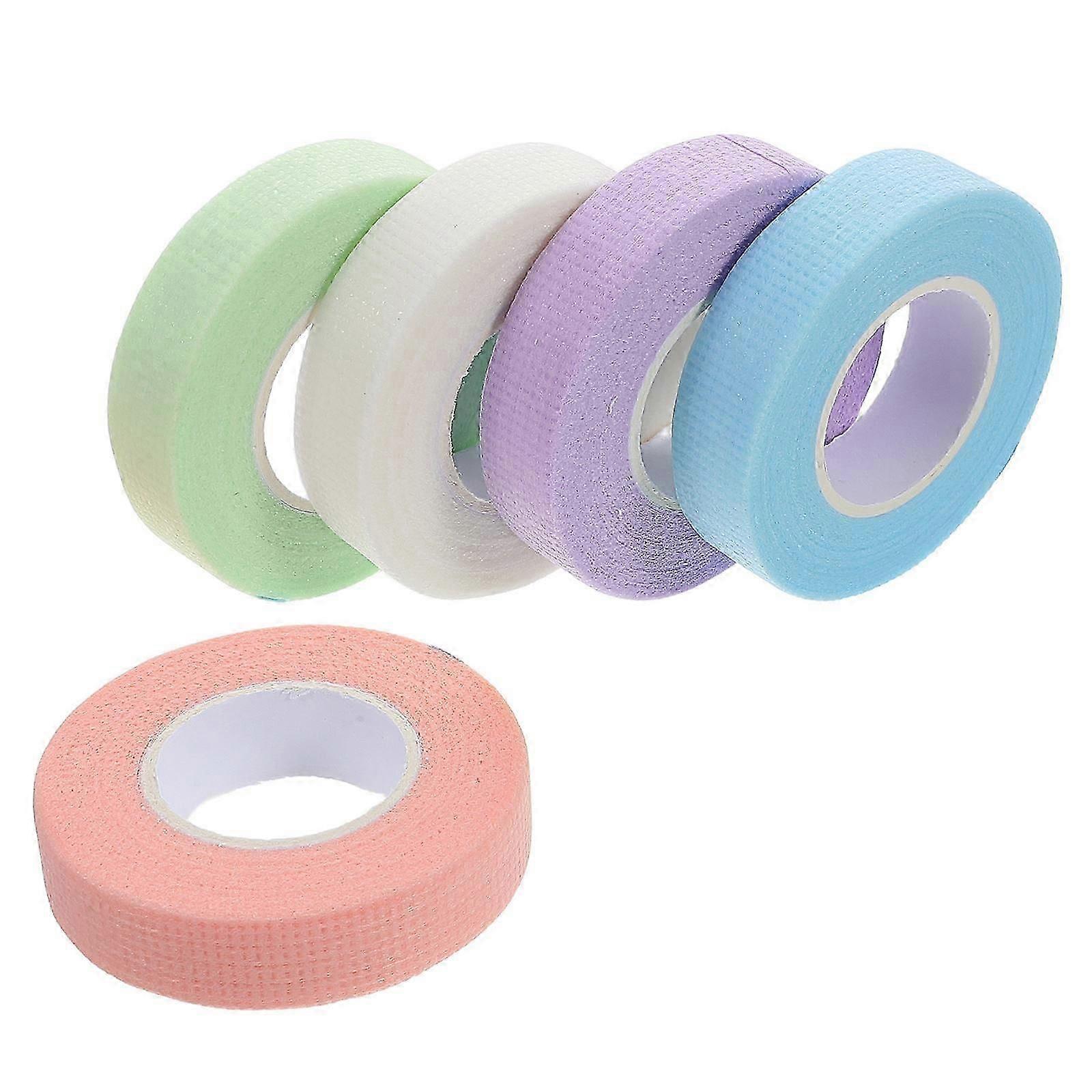 5pcs Soft Breathable Eyelash Extension Tape for Isolating Upper & Lower Lashes