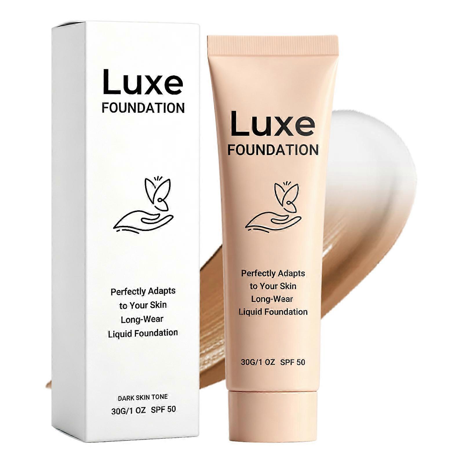 Waterproof matte base makeup-Foundation Full Coverage Concealing Romantic evening date night