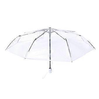 Transparenter Regenschirm Automatischer Regenschirm Regen Frauen Männer Auto Regenschirm Faltung Winddichter Stil Klar