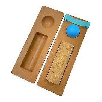Cork Balance Board for Yoga, Sports, and Daily Exercises with Massage Roller and Resistance Bands