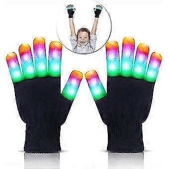 LED Flashing Finger Gloves For Boys Girls Party Rave Show