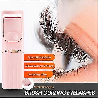 Professional Heated Eyelash Curlers, Electric Rechargeable Lash Curler with Silicone Pad for Long-Lasting Curling, USB Portable