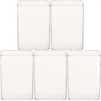 5Pcs Transparent Display Boxes for Action Figures Plastic Storage Case