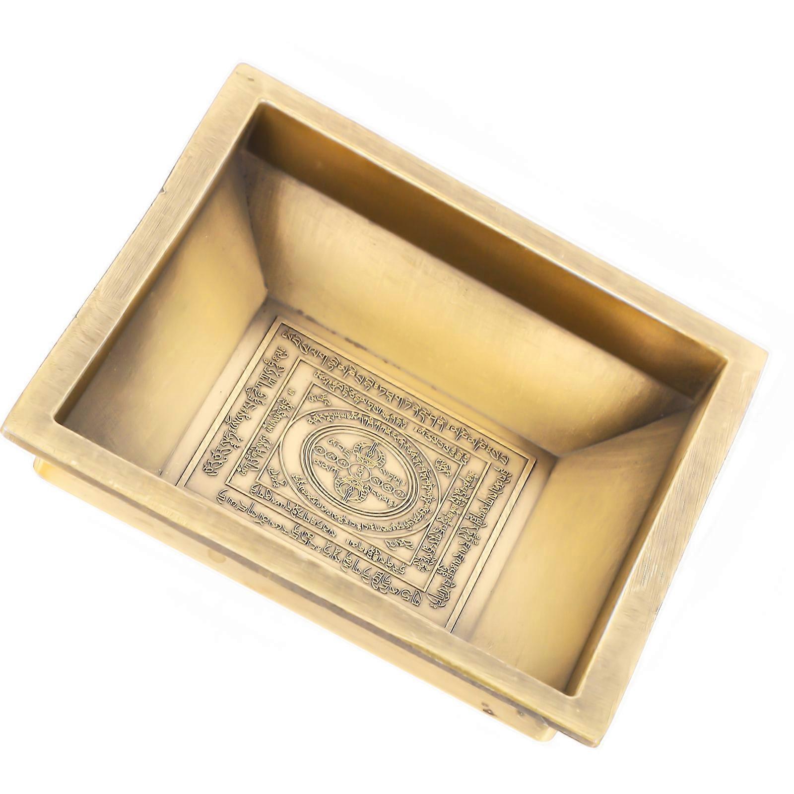 Offering Plate Copper Incense Holder for Storage Use