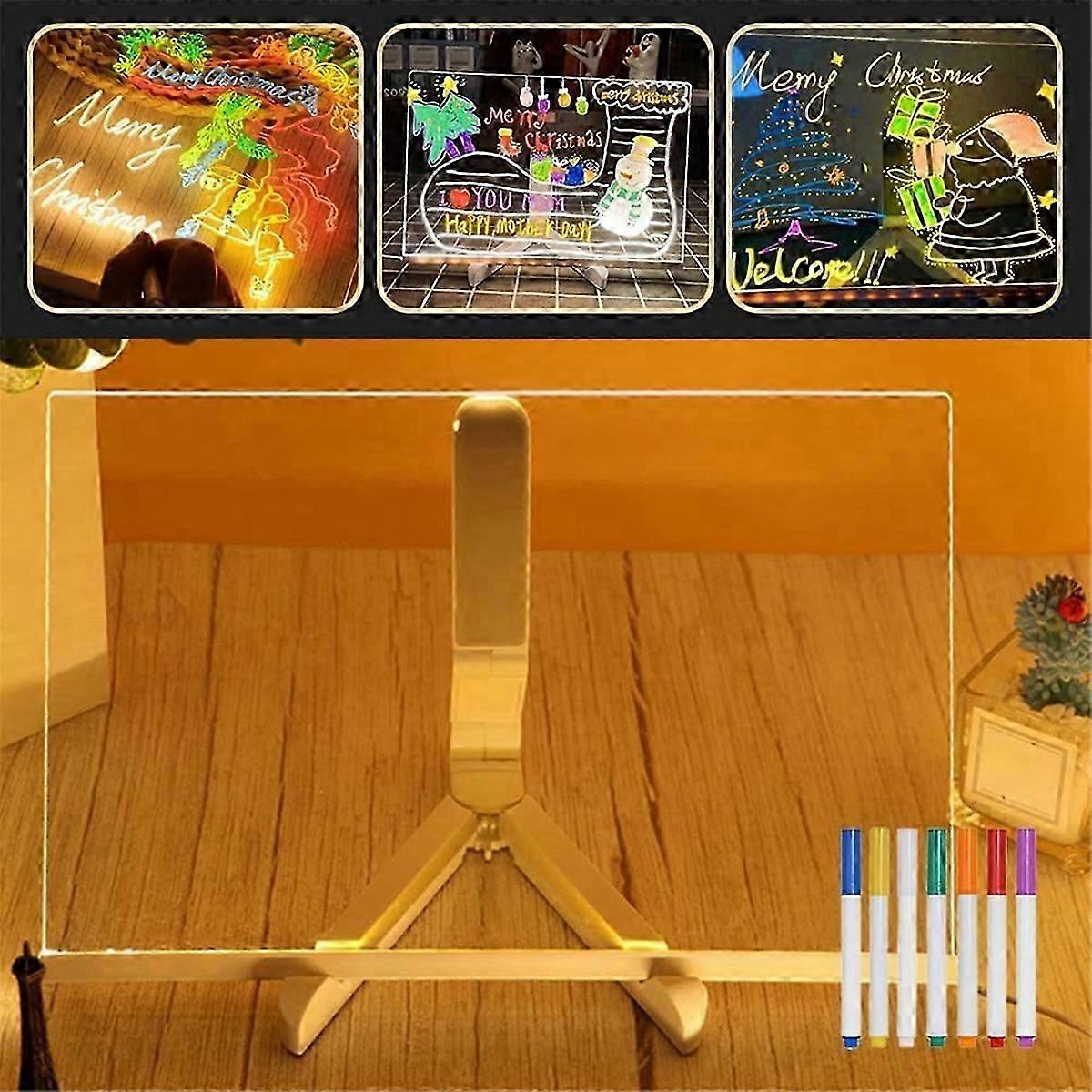 2025 LED Color Note Board Acrylic Adjustable Bracket Message Board
