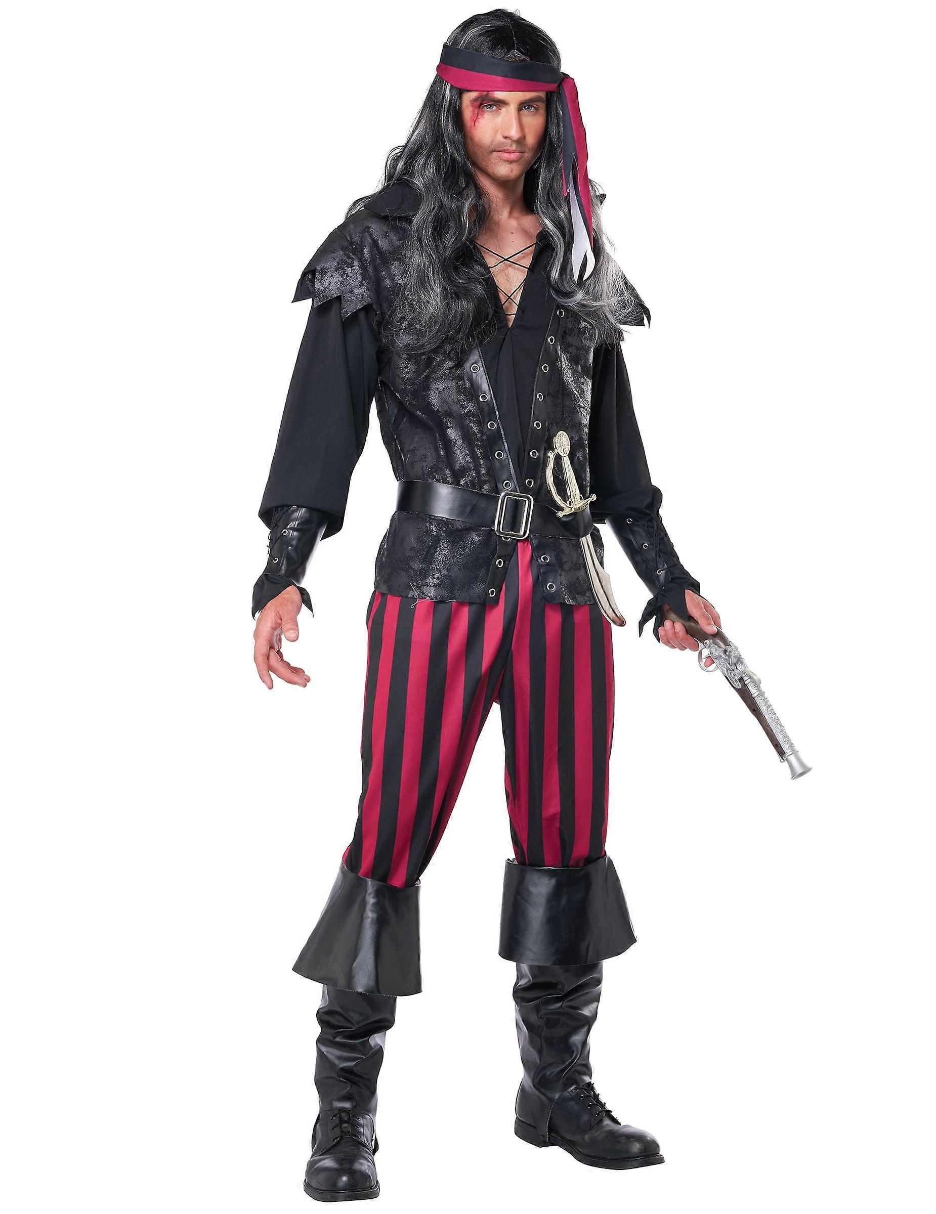 Men's Striped Pirate Costume