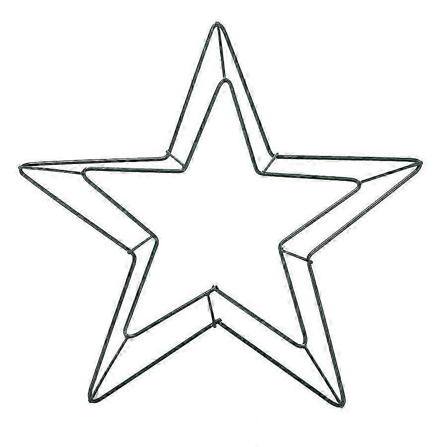 Metal Pentagram Wreath Ring 30cm