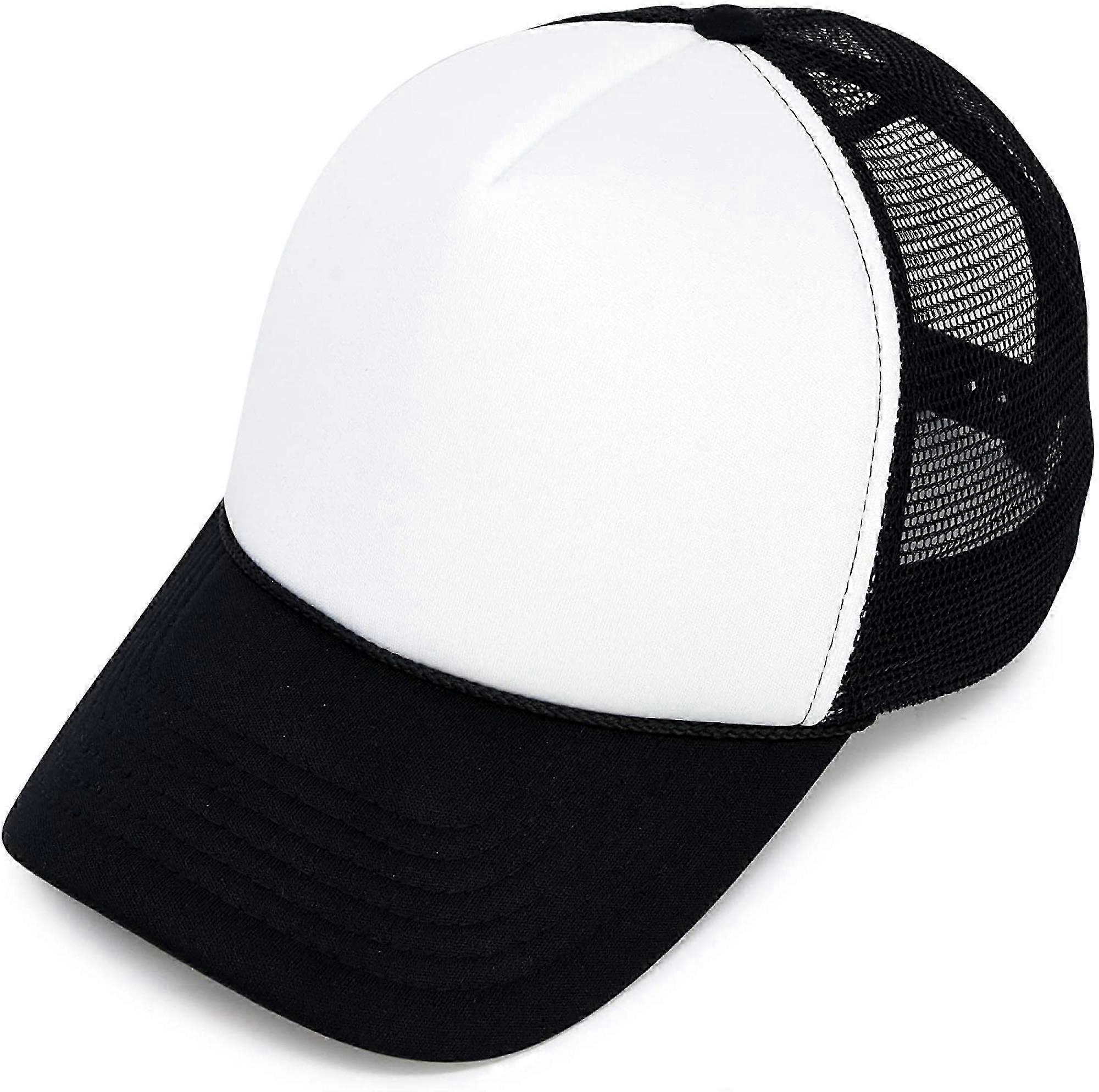 AVEKI Two-tone Trucker Hat, Summer Mesh Cap Equipped with an Adjustable Snapback Strap