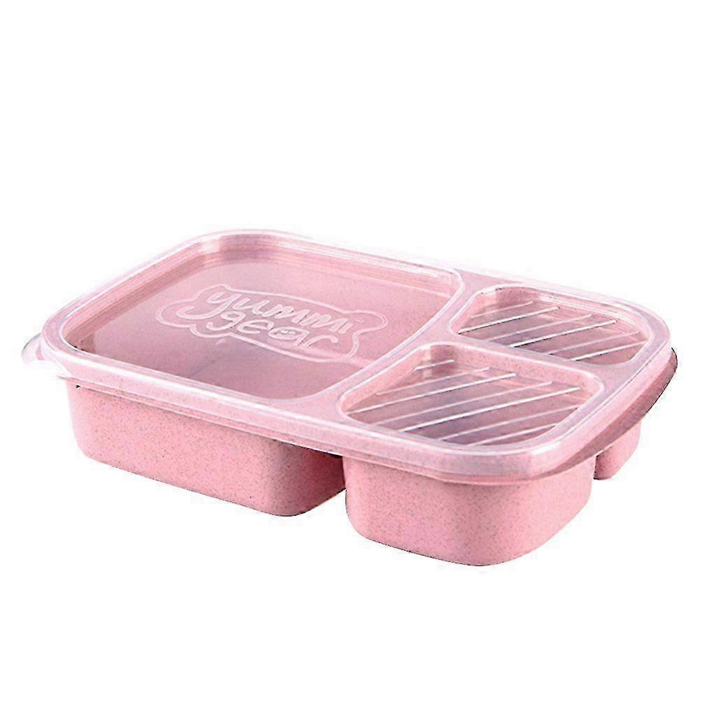 Wheat Straw 3-Section Lunch Container