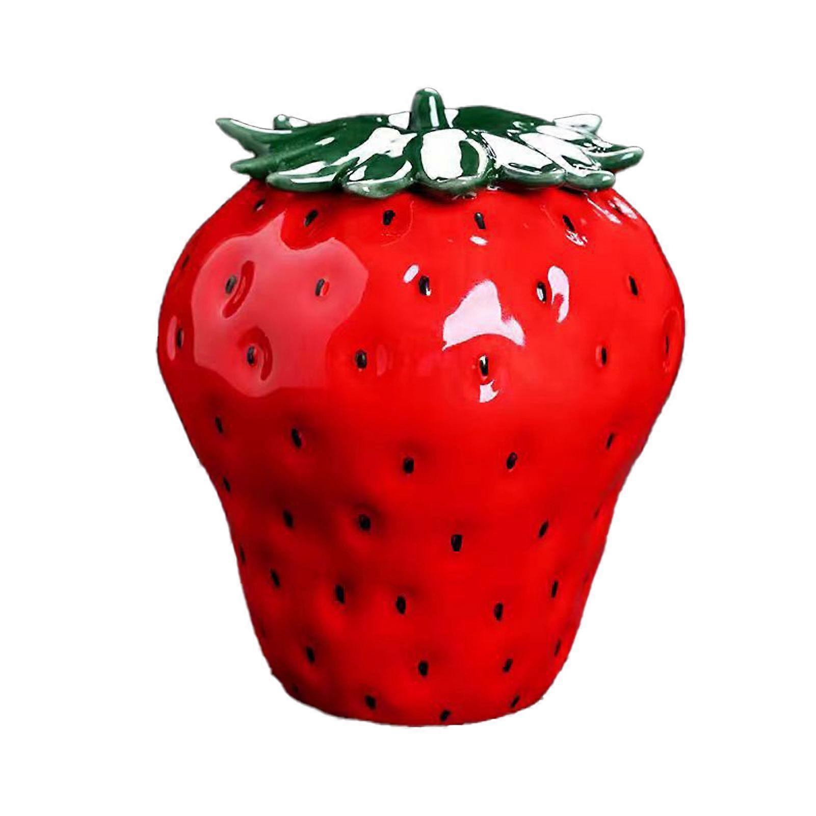 Elegant Ceramic Strawberry Jar With Stable Base