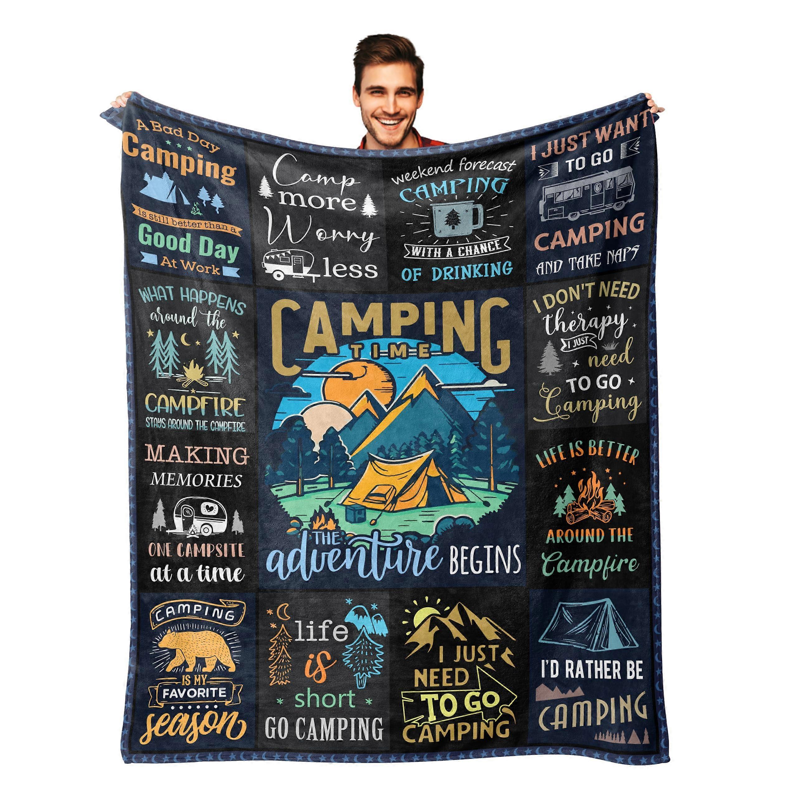 Flannel Camping Blanket 152x127cm