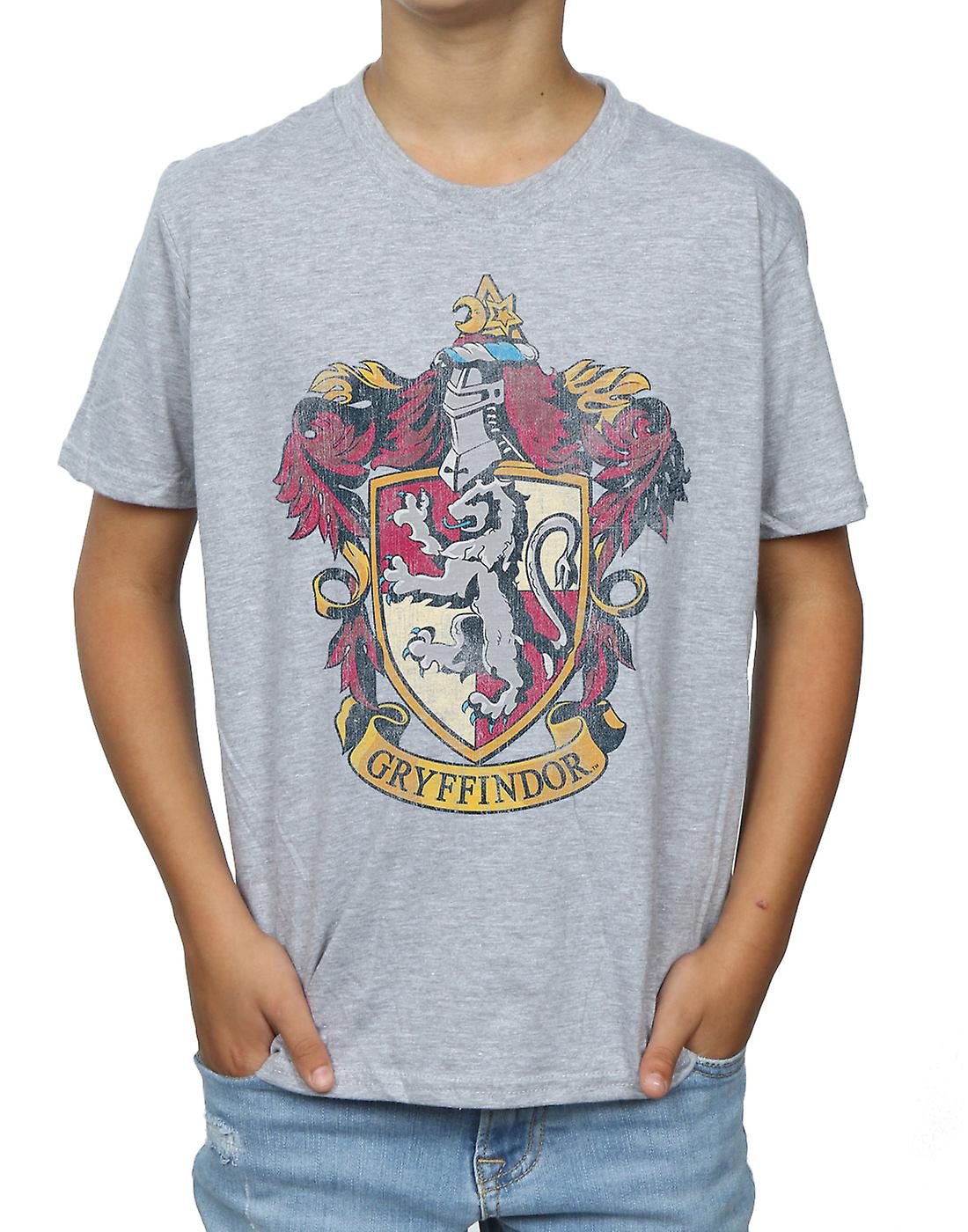 Harry Potter Hogwarts Distressed Crest T-Shirt For Boys - Navy Blue, Size 7-8 Years - View #4