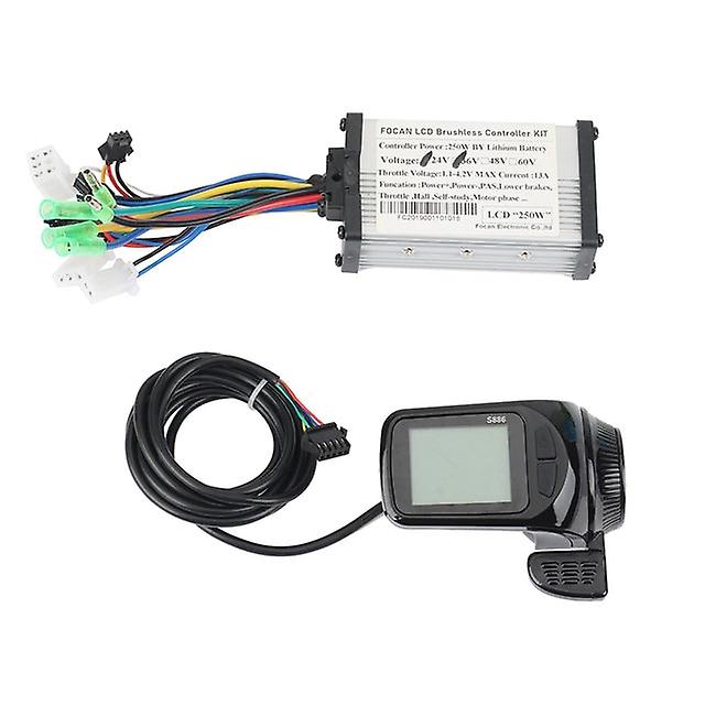 250W Motor Brushless Controller Lcd Display Panel Thumb Throttle Electric Bicycles Scooter Brushless Controller