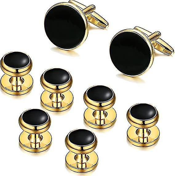 Mens Classic Cufflinks And Studs Set Pour Tuxedo Formal Kit Business Ou Chemises de mariage