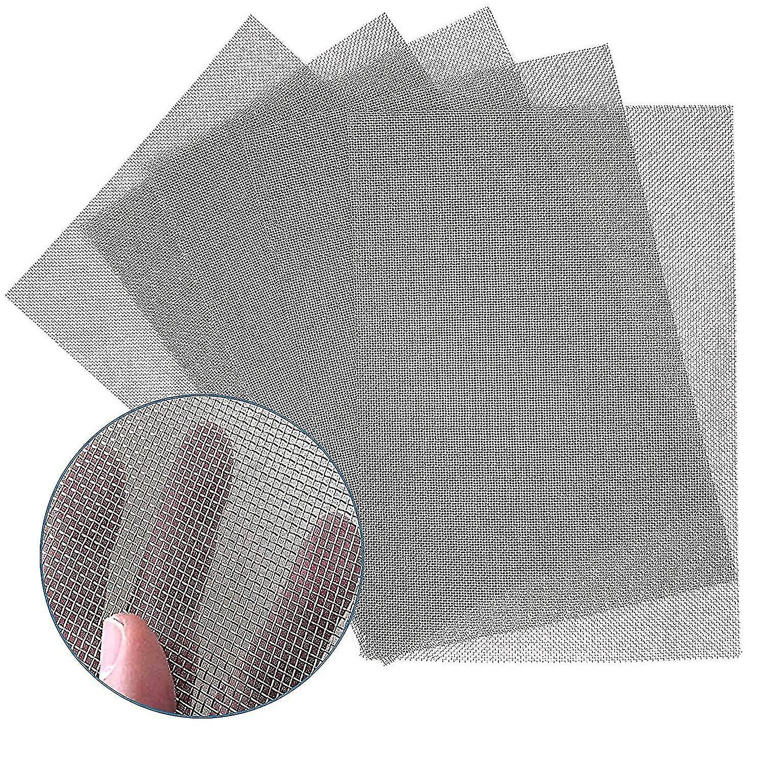 5 Pack 304 Stainless Steel Woven Wire Mesh, Air Vent Mesh 11.8"x8.2"(300x 210mm), 1mm Hole, 20 Mesh Screen Mesh