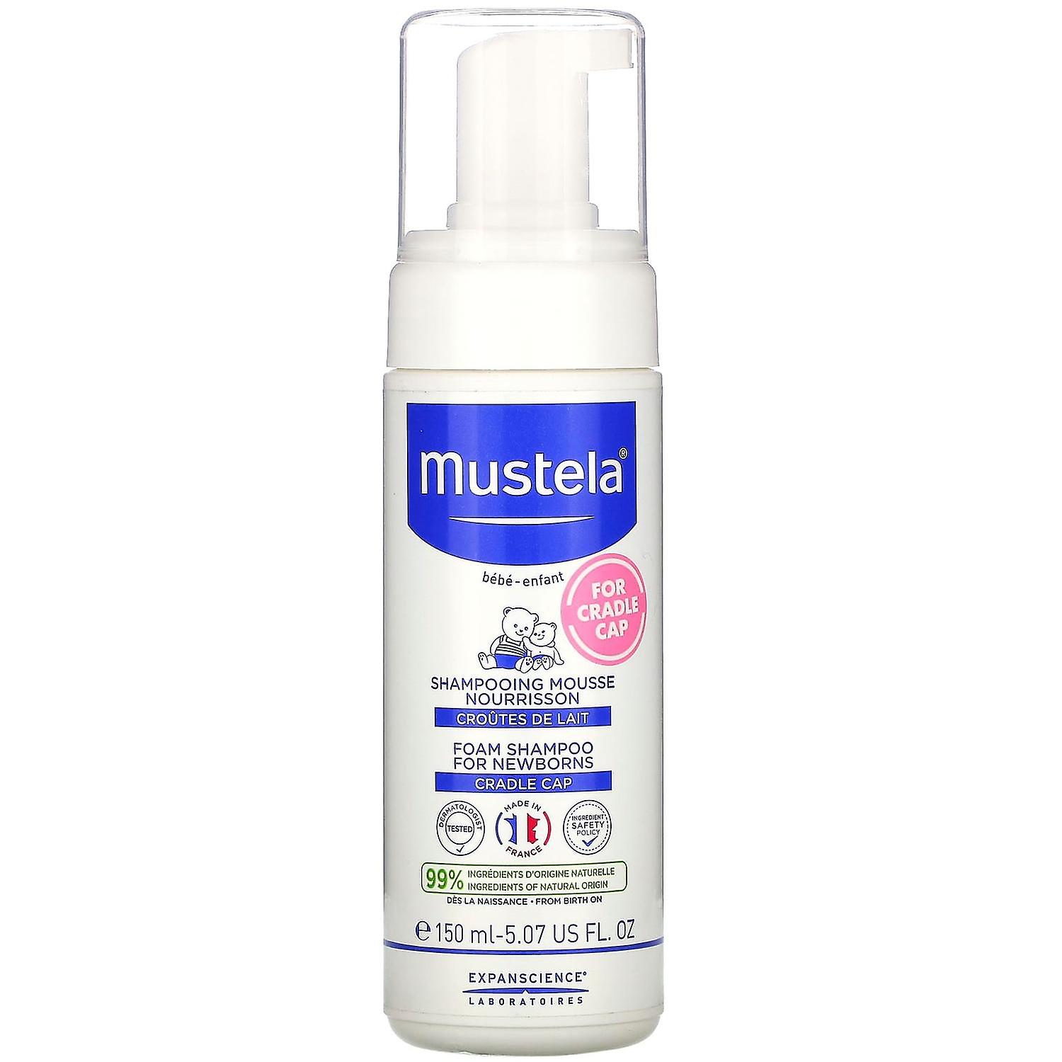 Mustela, Foam Shampoo for Newborns, 5.07 fl oz (150 ml)