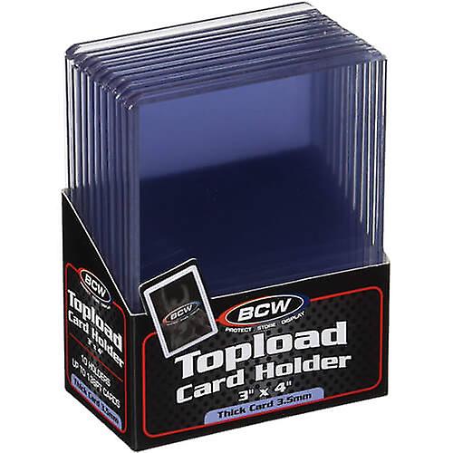 138 PT 高品质硬质 PVC BCW 顶载卡夹厚 10 件 (3“ x 4”)