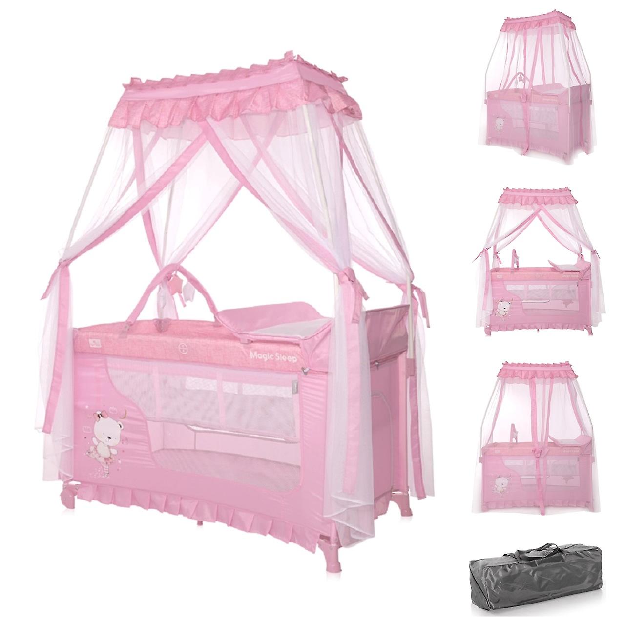 Lorelli Travel Bed Magic Sleep Levels Canopy Mobile Wrap Pad