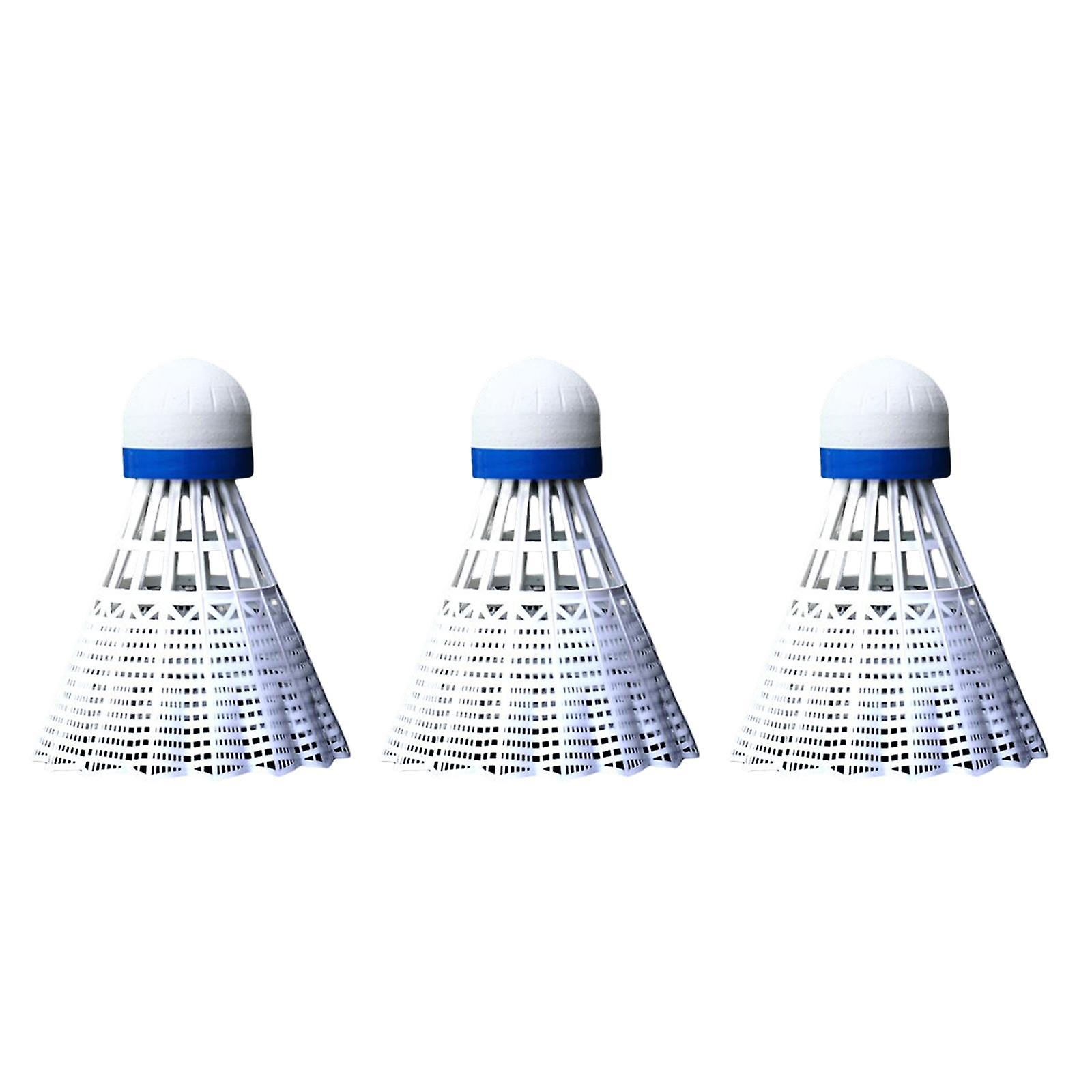 3Pcs LED Badminton Shuttlecocks Glow in The Dark Birdie Balls Blue Red Green