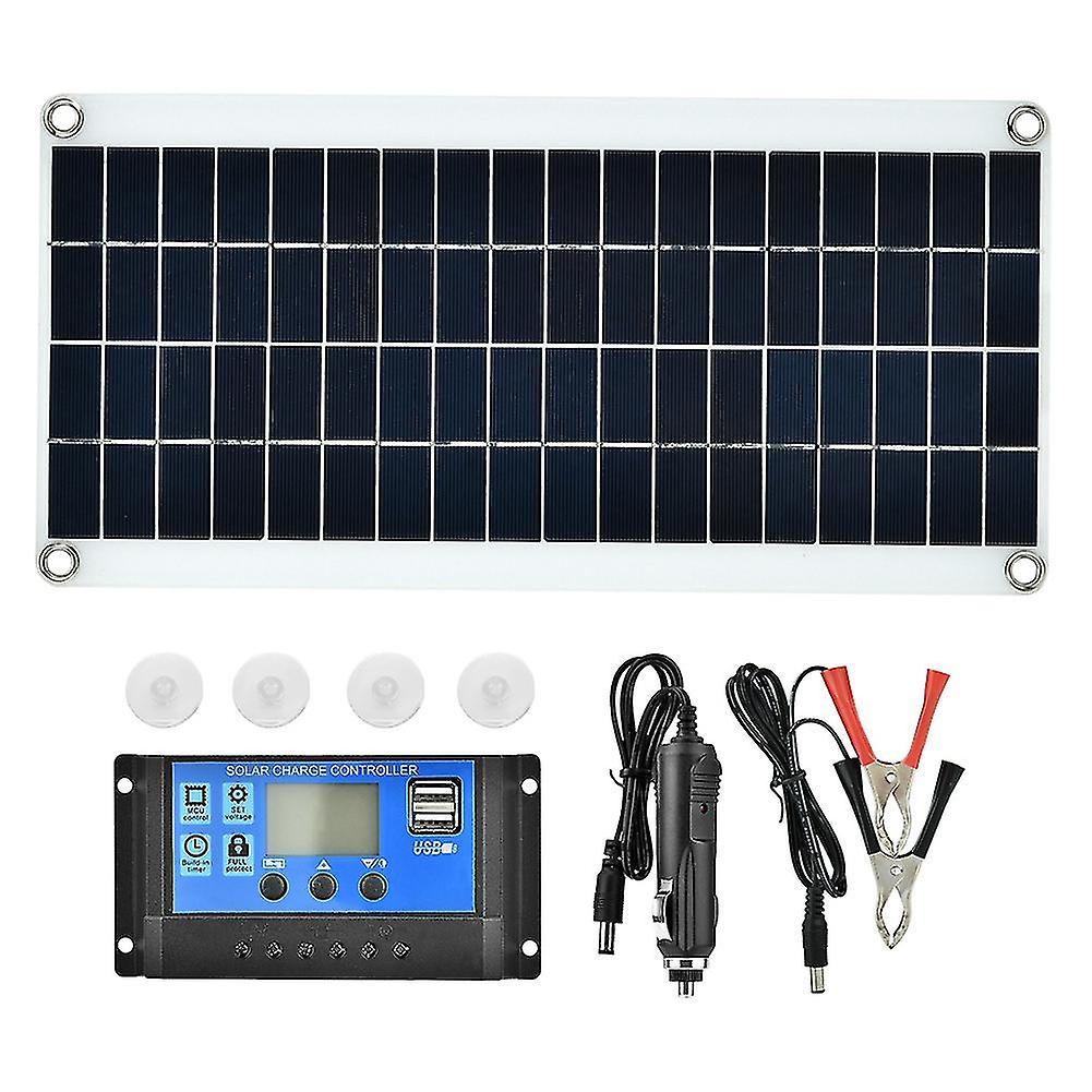 15W Flexible Polycrystalline Solar Panel Controller Battery Charger