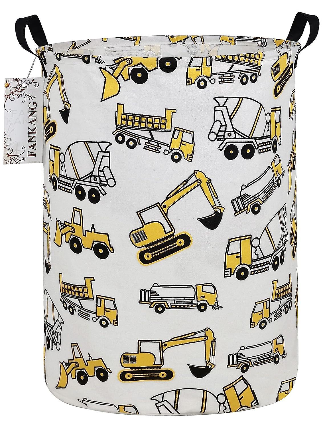 Heytea Cestino di stoccaggio, cesto per la biancheria in tela pieghevole con rivestimento in pe impermeabile Grandi cestini di stoccaggio per bambi...